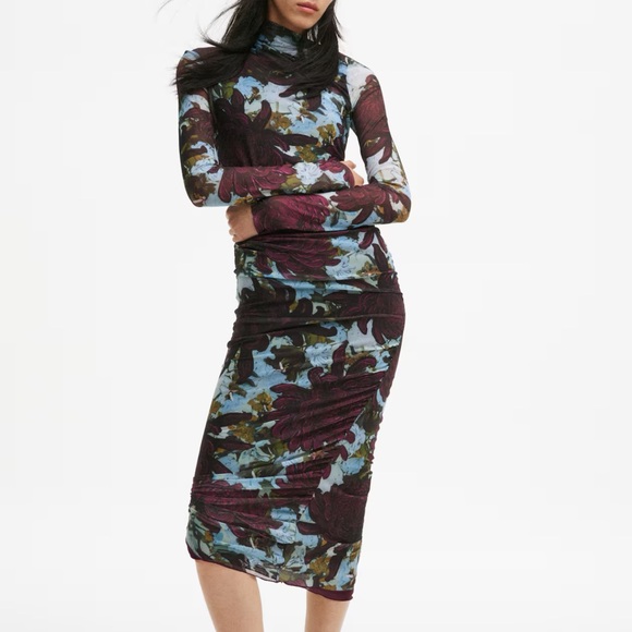 NWT H&M STUDIO COLLECTION ASYMMETRIC MESH DRESS HM size S -  cruiseboatoman.com